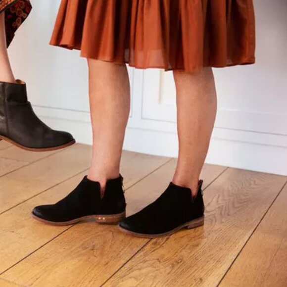 new  BEEK Suede Falcon Booties  black for women - Picture 1 of 5